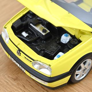 VW Golf III GTI Color Concept 1994 Yellow Norev 1:18 Metallmodell 2 Türen, Motorhaube und Kofferraum zu öffnen!