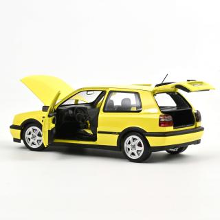 VW Golf III GTI Color Concept 1994 Yellow Norev 1:18 Metallmodell 2 Türen, Motorhaube und Kofferraum zu öffnen!