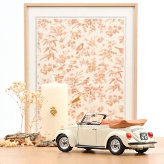 VW Volkswagen Käfer 1303 Cabriolet 1972 Light Ivory  Norev 1:18 Metallmodell  (Türen/Hauben nicht zu öffnen!)