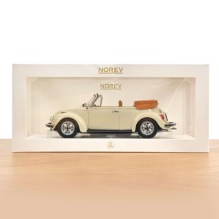 VW Volkswagen Käfer 1303 Cabriolet 1972 Light Ivory  Norev 1:18 Metallmodell  (Türen/Hauben nicht zu öffnen!)
