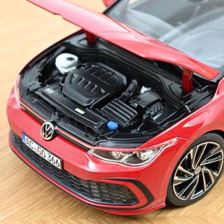 VW Golf GTI 2020 Tornado red 1:18 Norev 1:18 Metallmodell 4 Türen, Motorhaube und Kofferraum zu öffnen!