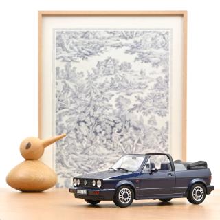 VW Golf Cabriolet Quartett 1992 Inca Blue  Norev 1:18 Metallmodell (Türen/Hauben nicht zu öffnen!)