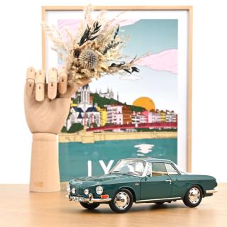 VW Volkswagen Karmann Ghia 1500 1963 Smaragd Green  Norev Metallmodell 1:18 (Türen, Motorhaube, Kofferraum zu öffnen!)