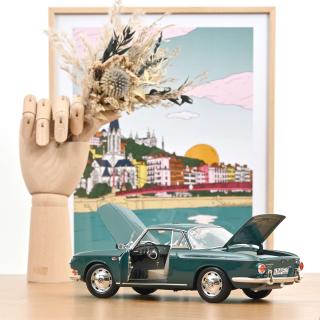 VW Volkswagen Karmann Ghia 1500 1963 Smaragd Green  Norev Metallmodell 1:18 (Türen, Motorhaube, Kofferraum zu öffnen!)