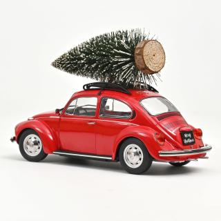 VW 1303 1973 Red Merry Christmas Norev 1:18 Metallmodell (Türen/Hauben nicht zu öffnen!)