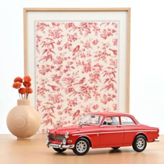 Volvo 123 GT 1968 Red  Norev 1:18 Metallmodell (Türen/Hauben nicht zu öffnen!)