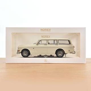 Volvo Amazon Break 1968 Pearl White   Norev 1:18 Metallmodell (Türen/Hauben nicht zu öffnen!)