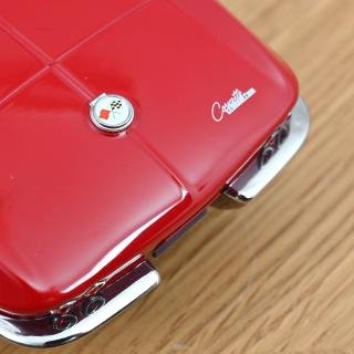 Chevrolet Corvette Sting Ray Cabriolet 1963 Riverside Red  Norev 1:18 Metallmodell (Türen/Hauben nicht zu öffnen!)