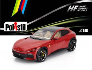 FERRARI PUROSANGUE (2022) - ROSSO CORSA (with cream interieur) Polistil 1:18