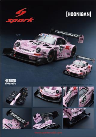 HOONIPIGASUS 911 No.43 Pikes Peak 2022 Ken Block Spark 1:18 mit Plexiglasvitrine (Türen, Motorhaube... nicht zu öffnen!)