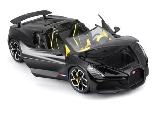 Bugatti W16 Mistral schwarz Burago 1:18 Metallmodell