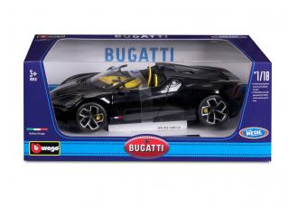 Bugatti W16 Mistral schwarz Burago 1:18 Metallmodell