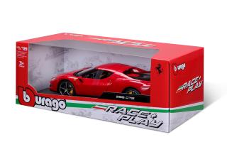 Ferrari 296GTB rot Burago 1:18 Race&Play