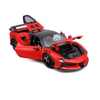 Ferrari SF90 XX Stradale Rosso Corsa Burago RACE & PLAY 1:18 Metallmodell