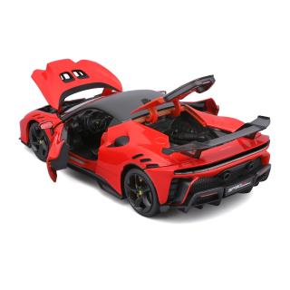 Ferrari SF90 XX Stradale Rosso Corsa Burago RACE & PLAY 1:18 Metallmodell