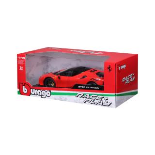 Ferrari SF90 XX Stradale Rosso Corsa Burago RACE & PLAY 1:18 Metallmodell