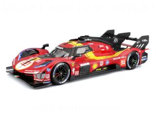 Ferrari 499P LMH #51 LeMans 24h 2025 Alessandro Pier Guidi / James Calado /ntonio Giovinazzi Burago 1:18 Metallmodell