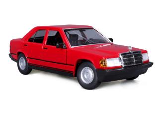 Mercedes 190E 1987 rot Burago 1:24 Burago 1:24