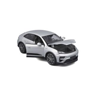 Porsche Macan Turbo E `24 silver Burago 1:24
