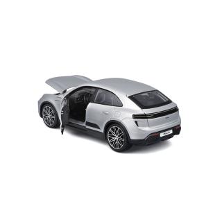 Porsche Macan Turbo E `24 silver Burago 1:24
