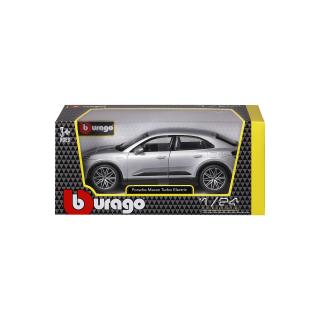 Porsche Macan Turbo E `24 silver Burago 1:24