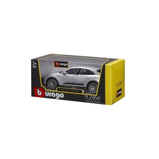 Porsche Macan Turbo E `24 silver Burago 1:24