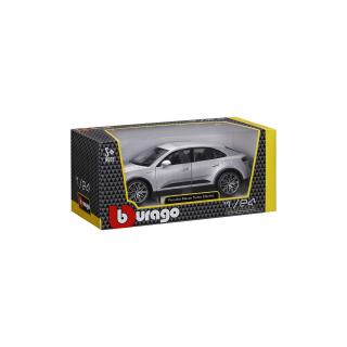 Porsche Macan Turbo E `24 silver Burago 1:24