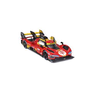 Ferrari 499P LMH #50 Sieger LeMans 24h  2024 Fuoco, Molina, Nielsen Burago 1:24