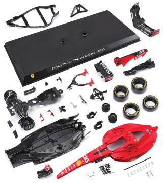 KIT Ferrari SF23 (No.16) Leclerc F1 2023 Burago 1:24 Metallbausatz
