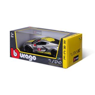 Chevrolet Corvette C8.R #4 silber Burago 1:24