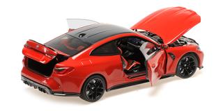 BMW M4 - 2024 - RED METALLIC Minichamps 1:18 Metallmodell mit zu öffnenden Hauben und Türen!
