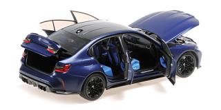 BMW M3 - 2024 - MATT BLUE METALLIC Minichamps 1:18 Metallmodell mit zu öffnenden Hauben und Türen!