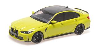 BMW M3 - 2024 - YELLOW Minichamps 1:18 Metallmodell mit zu öffnenden Hauben und Türen!