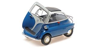BMW ISETTA - 1955 - BLUE/WHITE Minichamps 1:18 Metallmodell mit zu öffnenden Hauben und Türen!