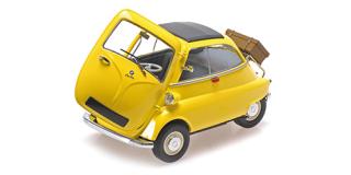 BMW ISETTA - 1955 - YELLOW Minichamps 1:18 Metallmodell mit zu öffnenden Hauben und Türen!