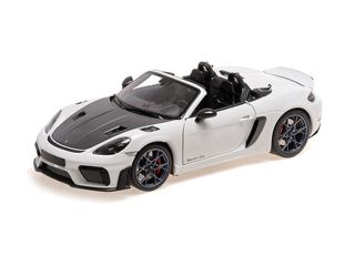 PORSCHE SPYDER RS - 2024 - WHITE W/ WEISSACH PACKAGE Minichamps 1:18 Metallmodell mit zu öffnenden Türen und Haube(n)