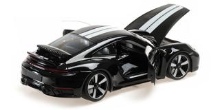 PORSCHE 911 (992) SPORT CLASSIC – 2022 – BLACK Minichamps 1:18 Metallmodell