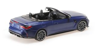 BMW M4 CABRIOLET - G83 - MATT BLUE METALLIC Minichamps 1:18 Metallmodell, Türen, Motorhaube... nicht zu öffnen