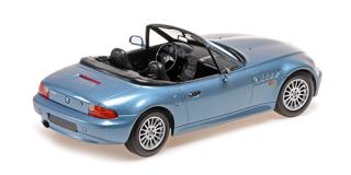 BMW Z3 ROADSTER - 1997 - LIGHT BLUE METALLIC Minichamps 1:18 Metallmodell, Türen, Motorhaube... nicht zu öffnen