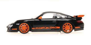 PORSCHE 911 GT3 RS - 2007 - BLACK Minichamps 1:18 Metallmodell, Türen, Motorhaube... nicht zu öffnen