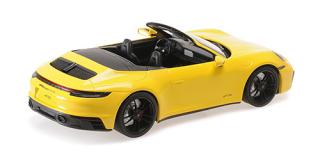 PORSCHE 911 CARRERA 4 GTS CABRIOLET - 2020 - YELLOW Minichamps 1:18 Metallmodell, Türen, Motorhaube... nicht zu öffnen