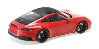 PORSCHE 911 CARRERA 4 GTS - 2020 - RED Minichamps 1:18 Metallmodell, Türen, Motorhaube... nicht zu öffnen