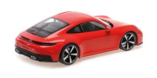 PORSCHE 911 (992.2) CARRERA COUPE - 2024 - RED Minichamps 1:18 Metallmodell, Türen, Motorhaube... nicht zu öffnen