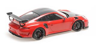 PORSCHE 911 GT3RS (991.2) - 2019 - RED W/ WEISSACH PACKAGE W/ BLACK WHEELS Minichamps 1:18 Metallmodell, Türen, Motorhaube... nicht zu öffnen