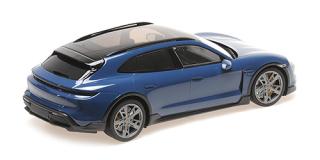 PORSCHE TAYCAN CROSS TOURISMO TURBO S - 2021 - BLUE METALLIC Minichamps 1:18 Metallmodell, Türen, Motorhaube... nicht zu öffnen