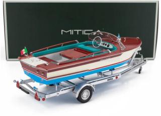 RIVA JUNIOR (1966) - MOTORBOAT with trailer (sea blue interieur) MITICA 1:18