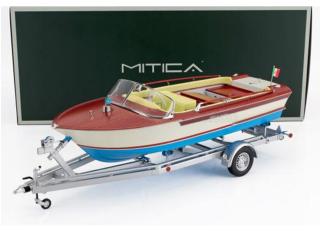 RIVA JUNIOR (1966) - MOTORBOAT with trailer (cream interieur) MITICA 1:18