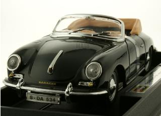 Porsche 356 B Cabriolet schwarz Burago Bijoux Collezione 1:24