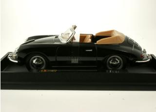 Porsche 356 B Cabriolet schwarz Burago Bijoux Collezione 1:24