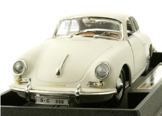 Porsche 356 B Coupe weiss Bijoux Collezione Burago 1:24